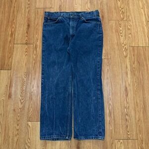 Levi's Men's Jeans‎ 70s 80s 517 Boot Cut Dark Blue Cowboy Measures 36x28